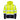 Supertouch Hi Vis Yellow 2 Tone Hooded Zipped Sweatshirt