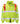 Black Knight Hi Vis Bomber Jacket With Red Braces - FOIL Yellow
