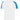 JC003 Arctic White/Sapphire Blue Front