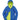 RS194M Ocean Blue/Lime Green Front